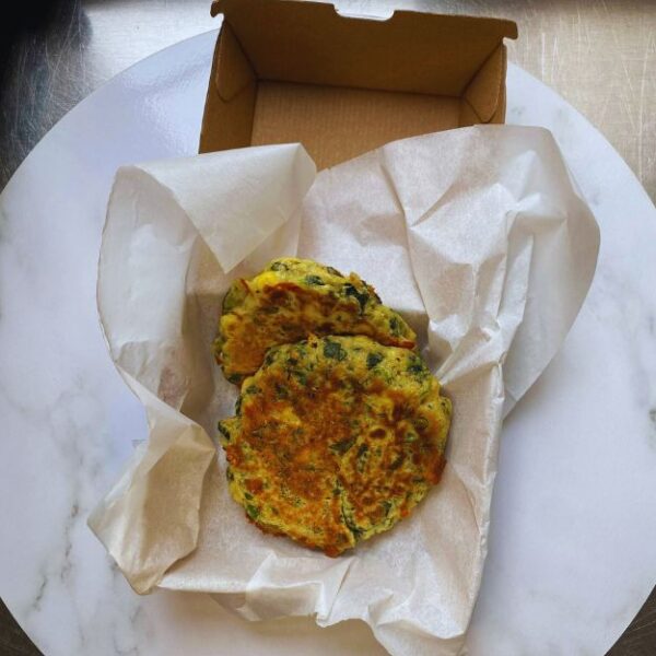 Spinach and Corn Pikelets – QAST